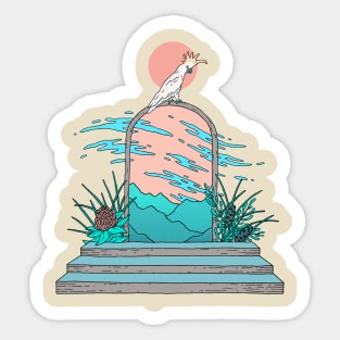 Cockatoo Portal Sticker